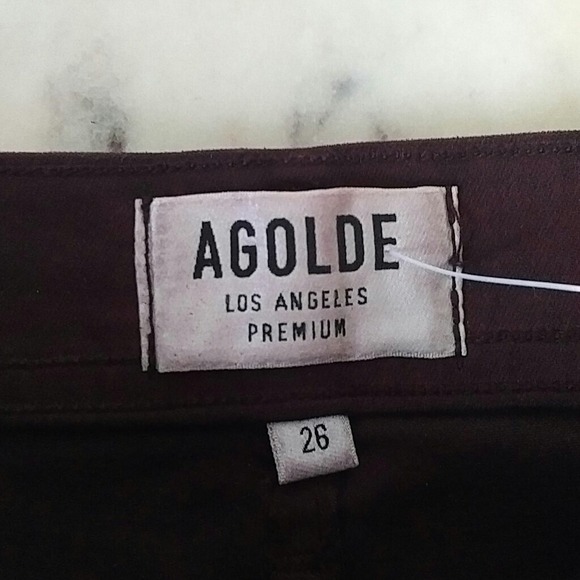 AGOLDE -NWOT Super High Roxanne Leatherette jeans - Picture 4 of 6